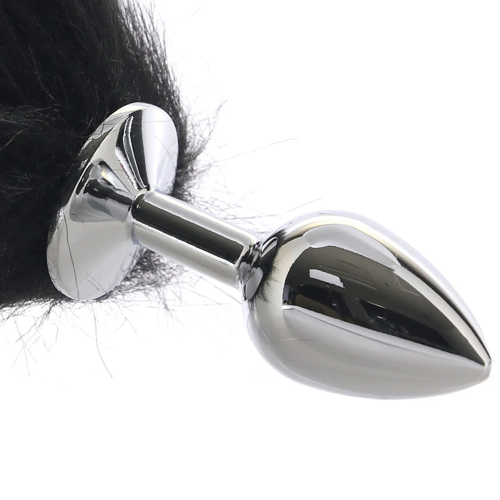 Running Wild Black & White Tail Plug - Image 2
