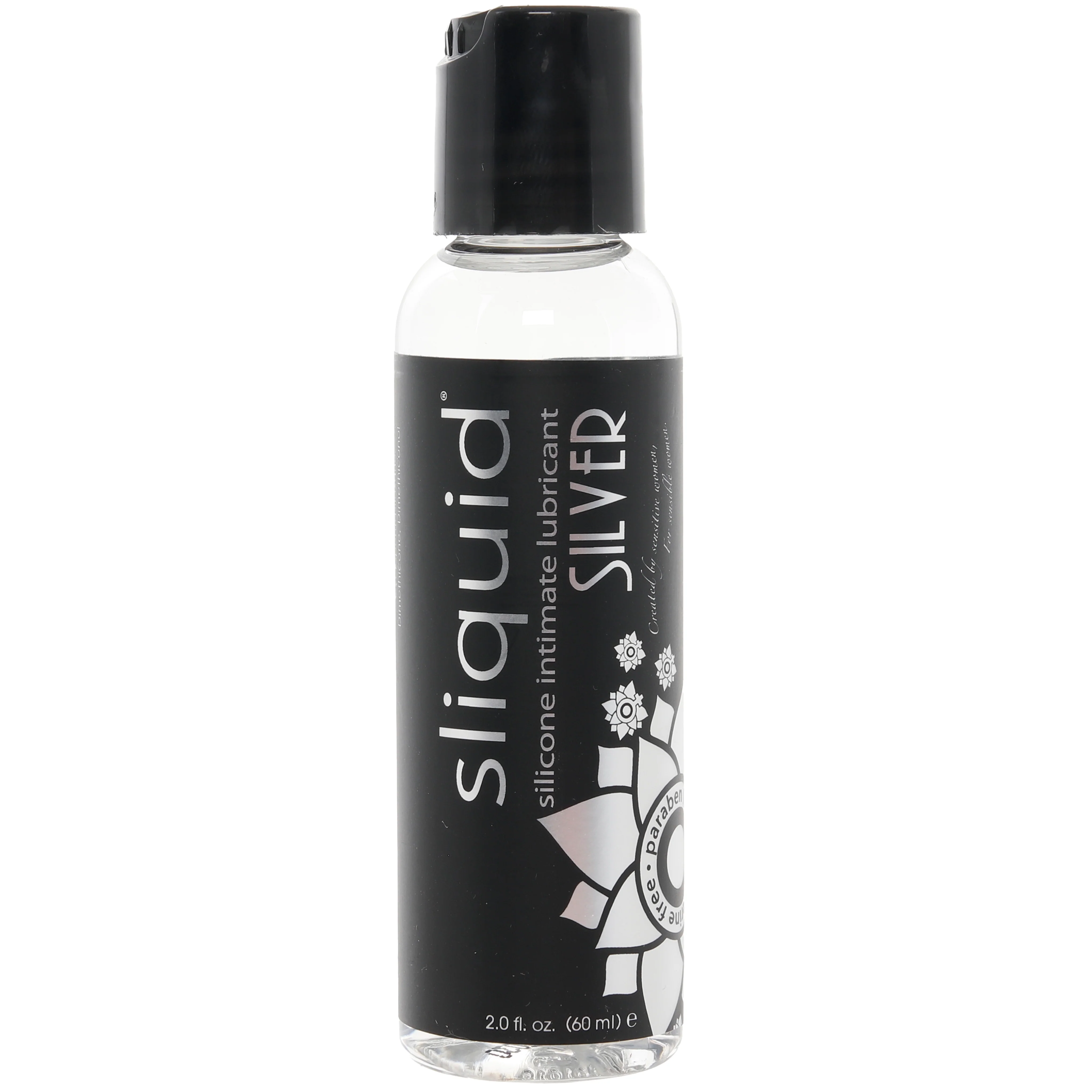 Silver Silicone Intimate Lubricant in 2oz/60ml
