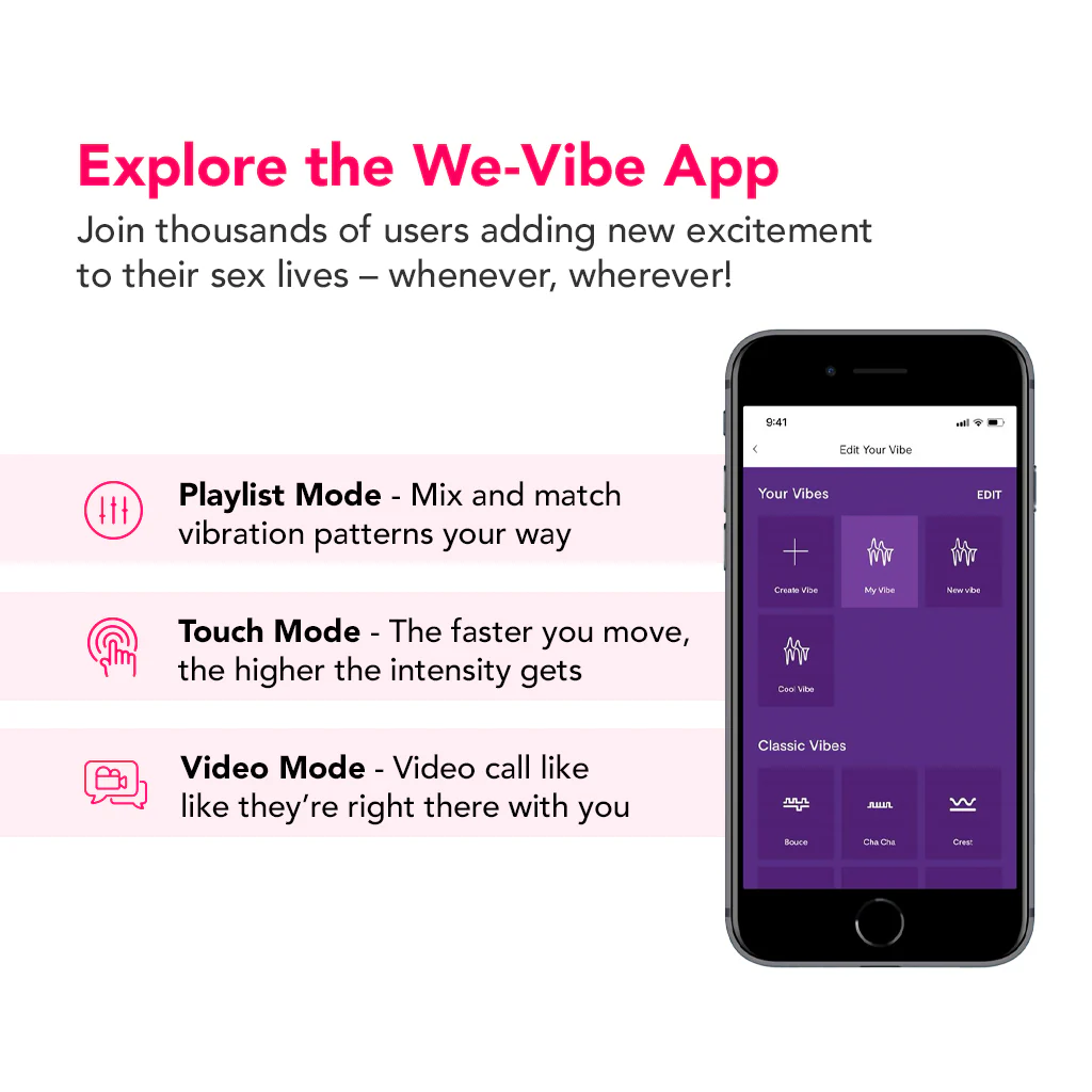 We-Vibe Nova 2 Rabbit Vibe in Fuchsia - Image 8
